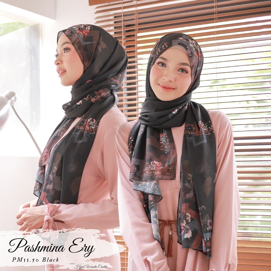 Ery - Pashmina Premium Ceruti - Black - PM11.50