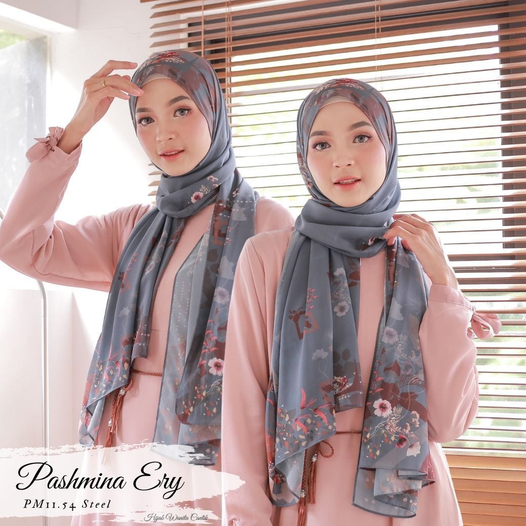 Ery - Pashmina Premium Ceruti - Steel - PM11.54