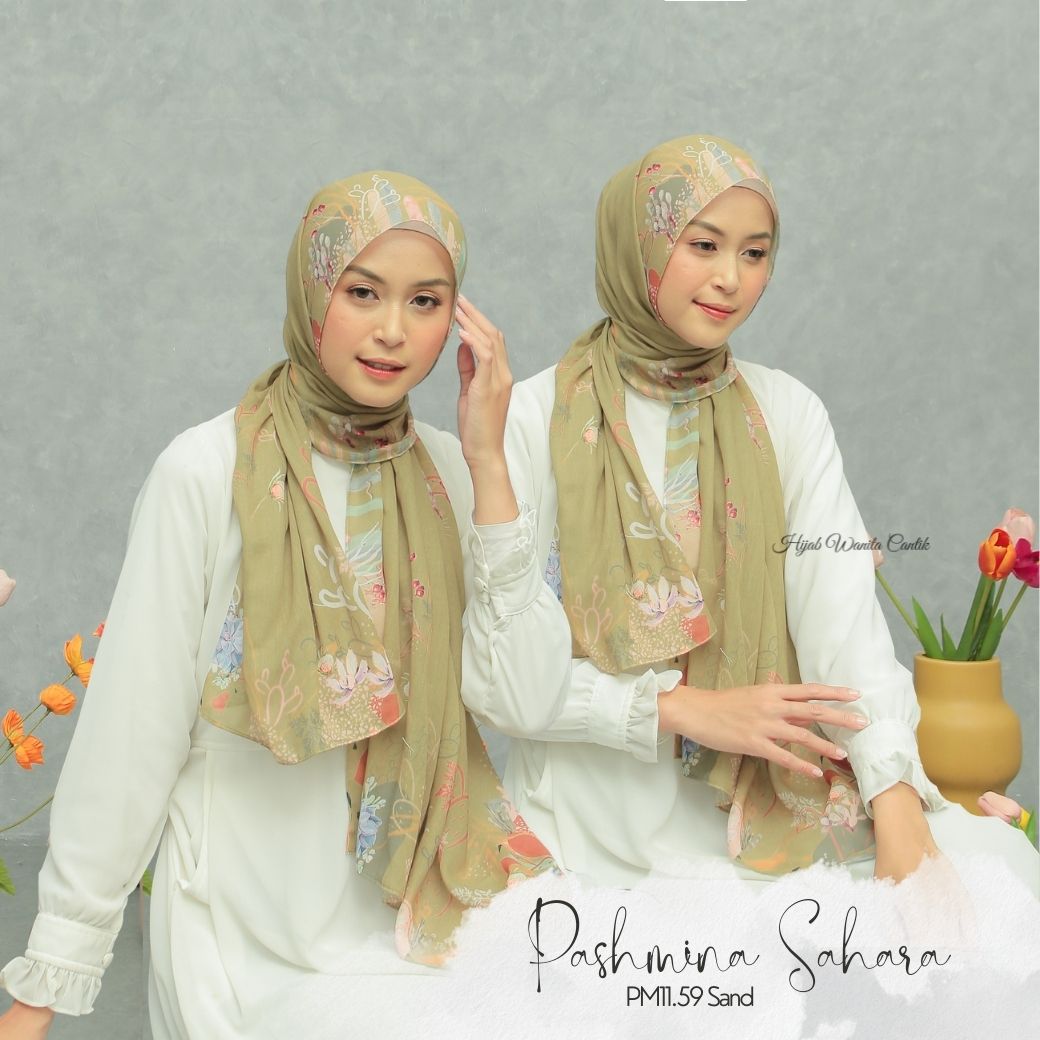 Sahara - Pashmina Premium Voal - Sand - PM11.59