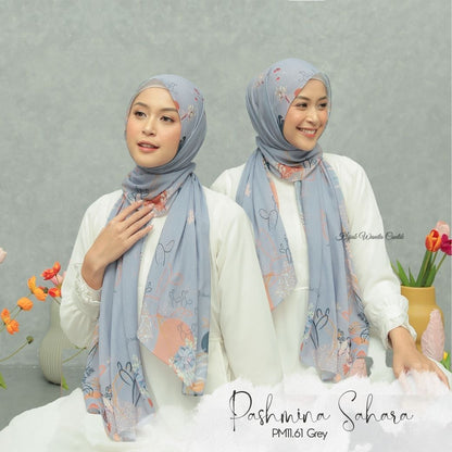 Sahara - Pashmina Premium Voal - Grey - PM11.61