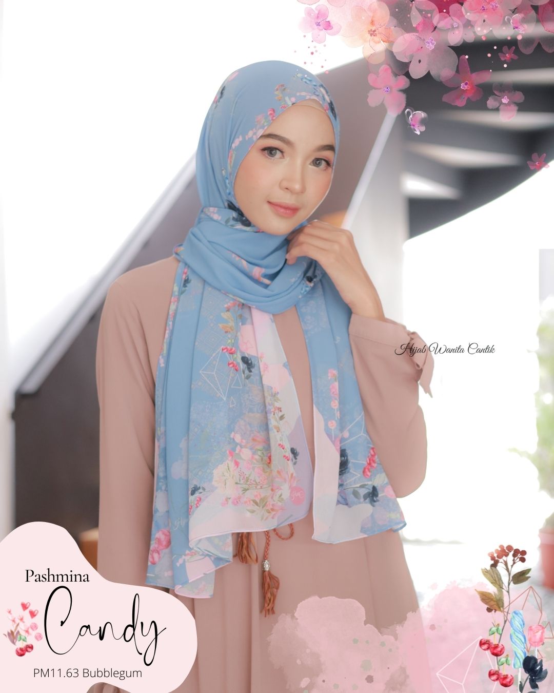 Candy - Pashmina Premium Ceruti -  Bubblegum - PM11.63