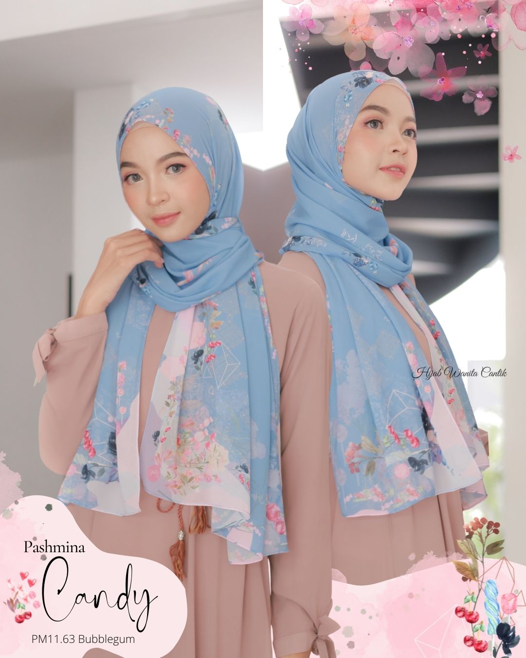 Candy - Pashmina Premium Ceruti -  Bubblegum - PM11.63