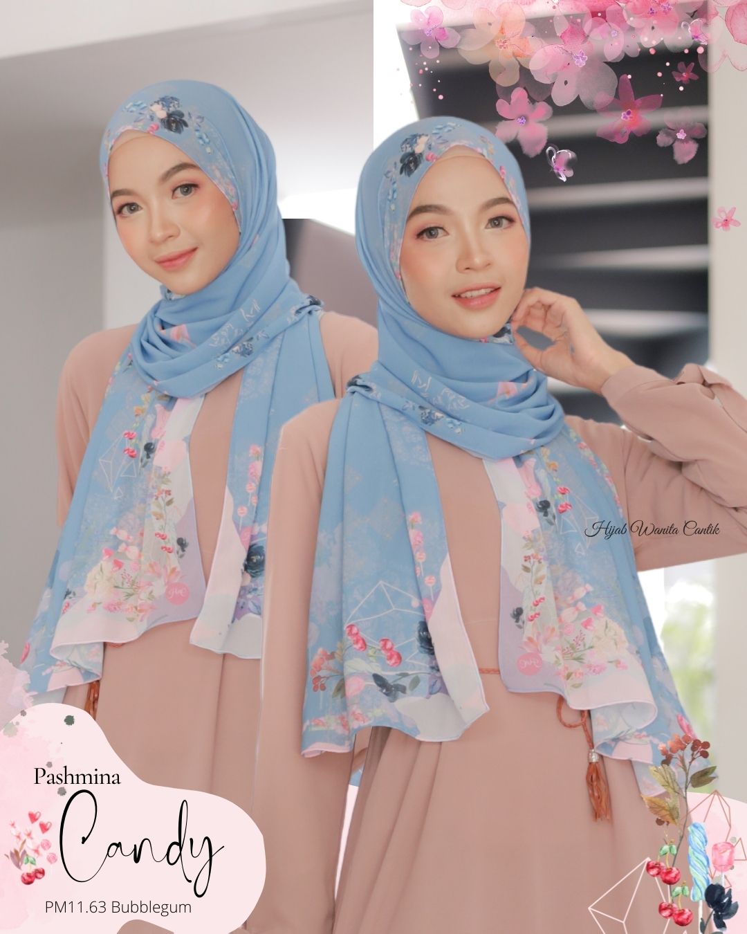 Candy - Pashmina Premium Ceruti -  Bubblegum - PM11.63