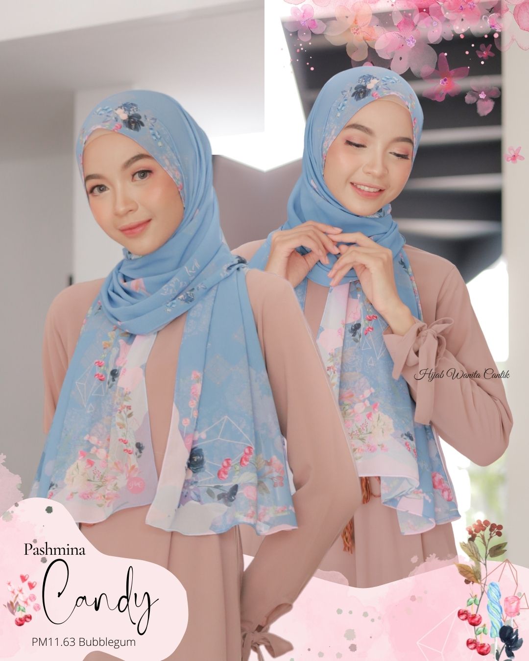 Candy - Pashmina Premium Ceruti -  Bubblegum - PM11.63