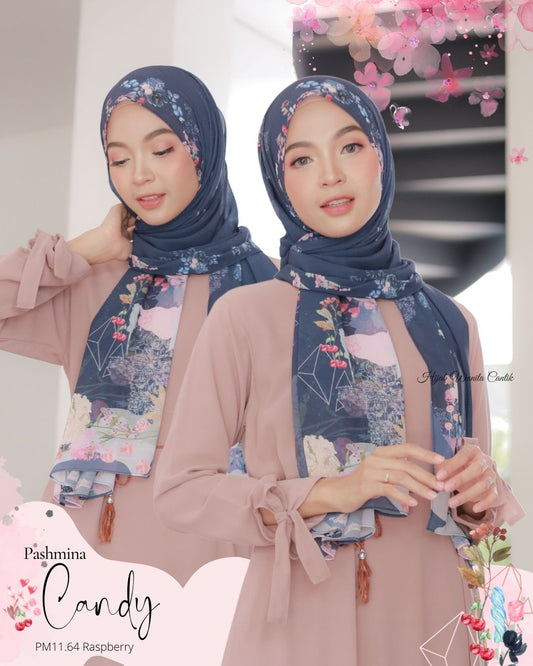 Candy - Pashmina Premium Ceruti - Raspberry - PM11.64