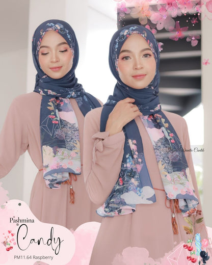 Candy - Pashmina Premium Ceruti - Raspberry - PM11.64