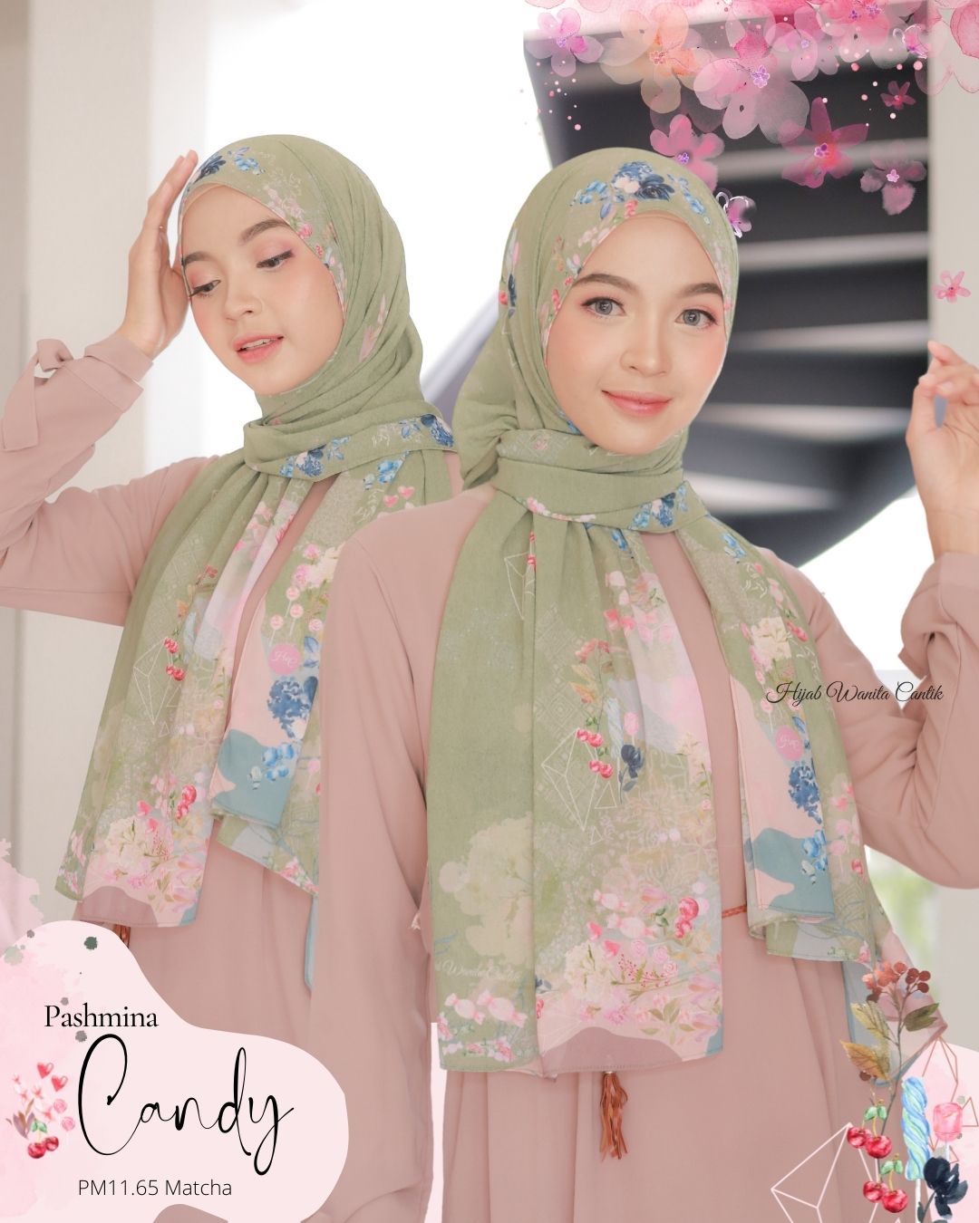 Candy - Pashmina Premium Ceruti -  Matcha - PM11.65