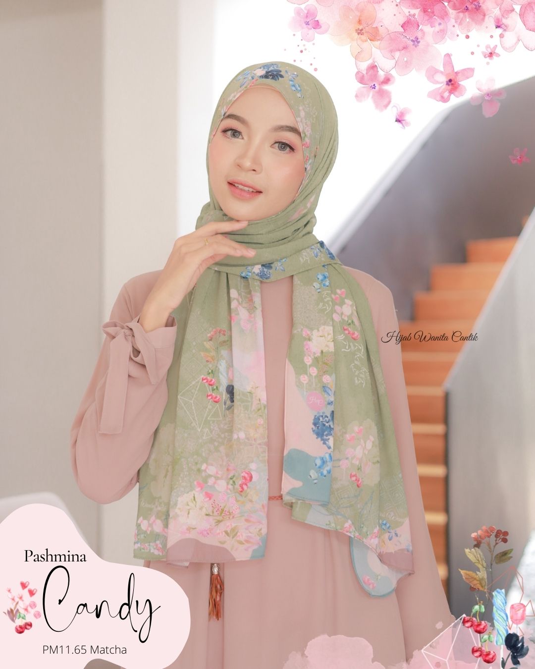 Candy - Pashmina Premium Ceruti -  Matcha - PM11.65