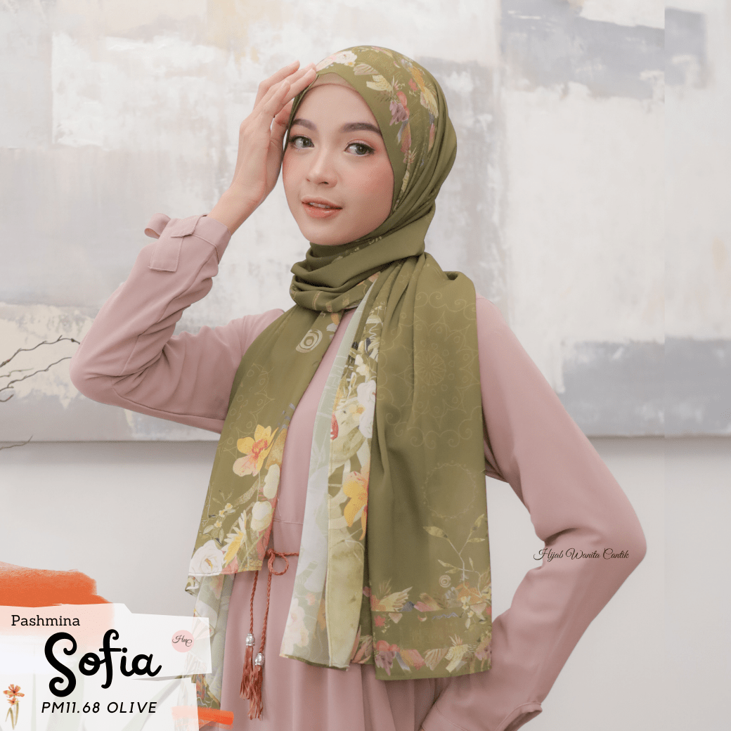 Sofia - Pashmina Premium Ceruti - Olive - PM11.68