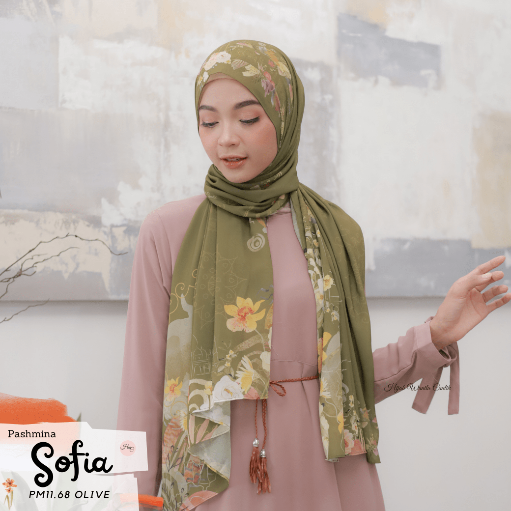 Sofia - Pashmina Premium Ceruti - Olive - PM11.68