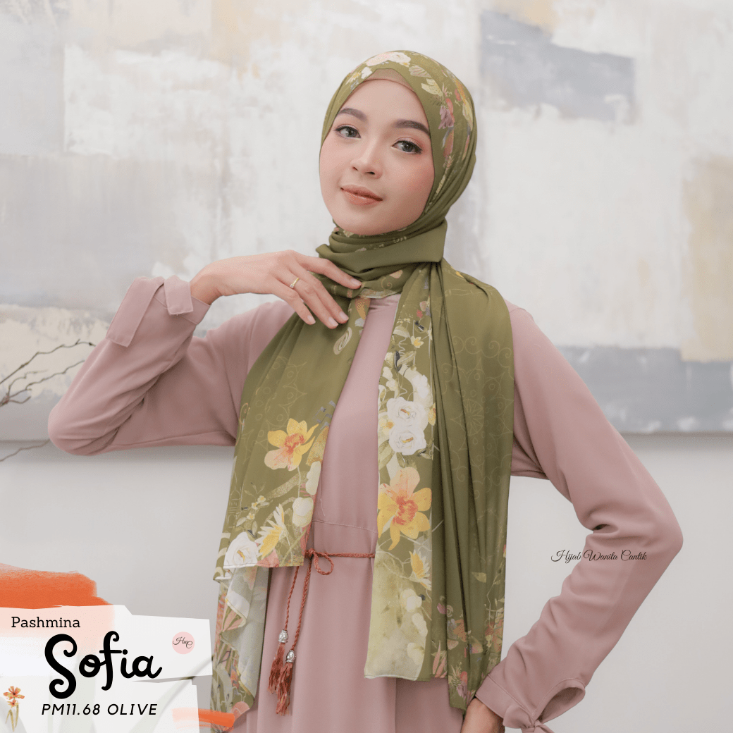 Sofia - Pashmina Premium Ceruti - Olive - PM11.68