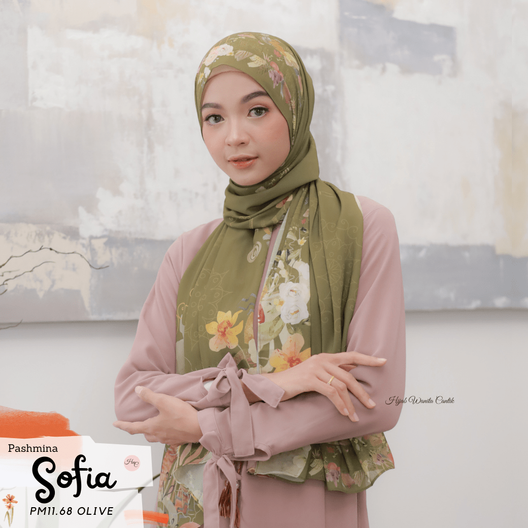 Sofia - Pashmina Premium Ceruti - Olive - PM11.68