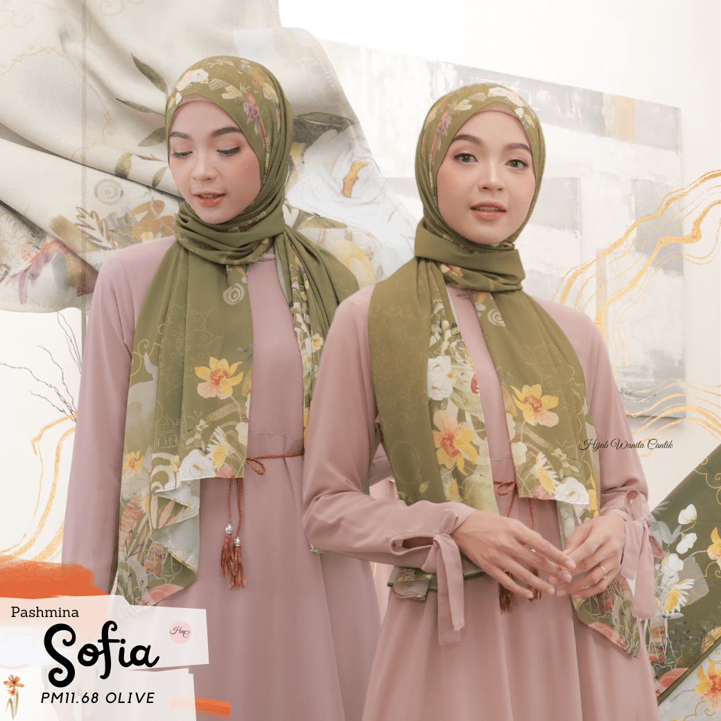 Sofia - Pashmina Premium Ceruti - Olive - PM11.68