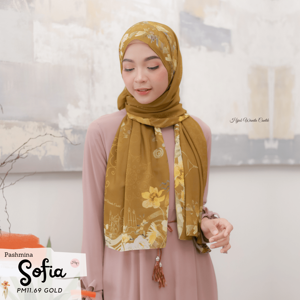 Sofia - Pashmina Premium Ceruti - Gold - PM11.69