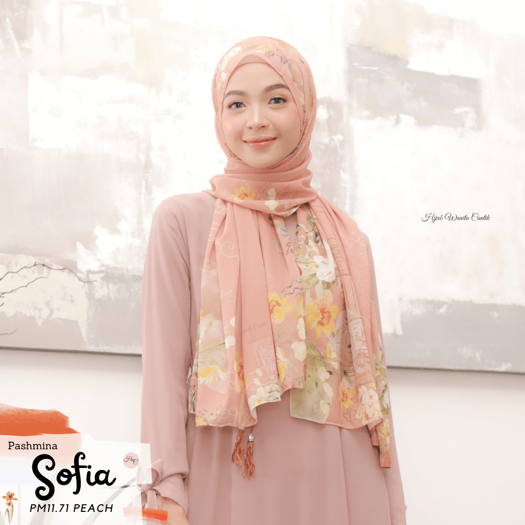 Sofia - Pashmina Premium Ceruti - Peach - PM11.71