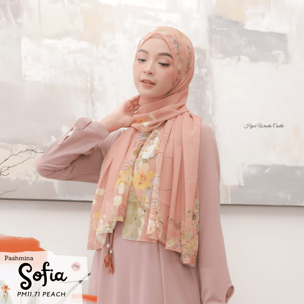 Sofia - Pashmina Premium Ceruti - Peach - PM11.71