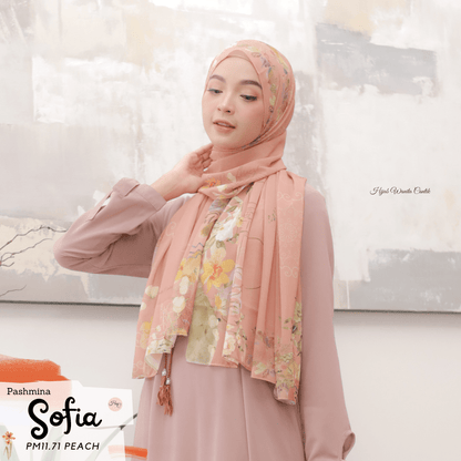 Sofia - Pashmina Premium Ceruti - Peach - PM11.71