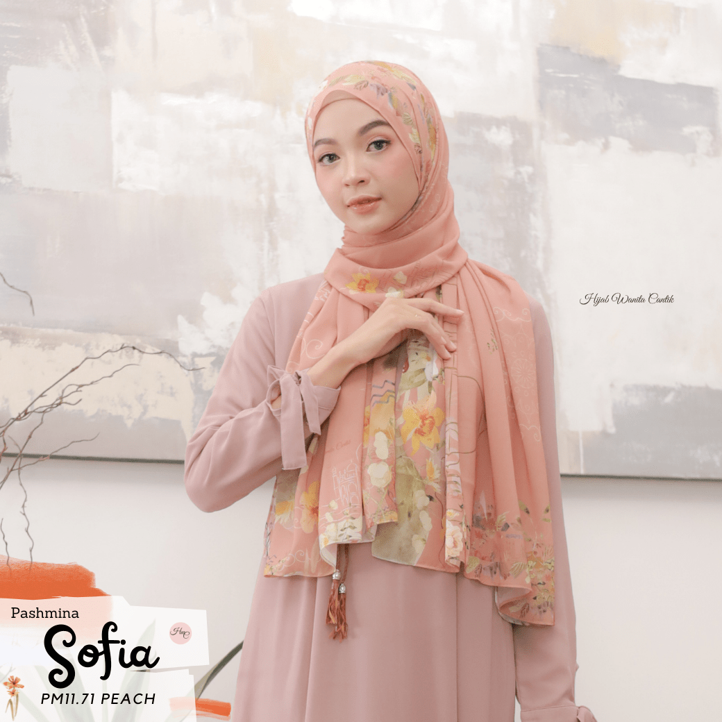 Sofia - Pashmina Premium Ceruti - Peach - PM11.71