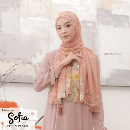 Sofia - Pashmina Premium Ceruti - Peach - PM11.71