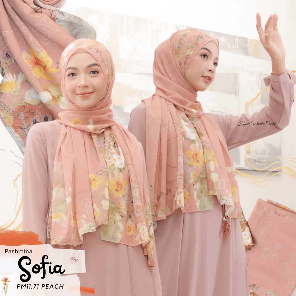 Sofia - Pashmina Premium Ceruti - Peach - PM11.71