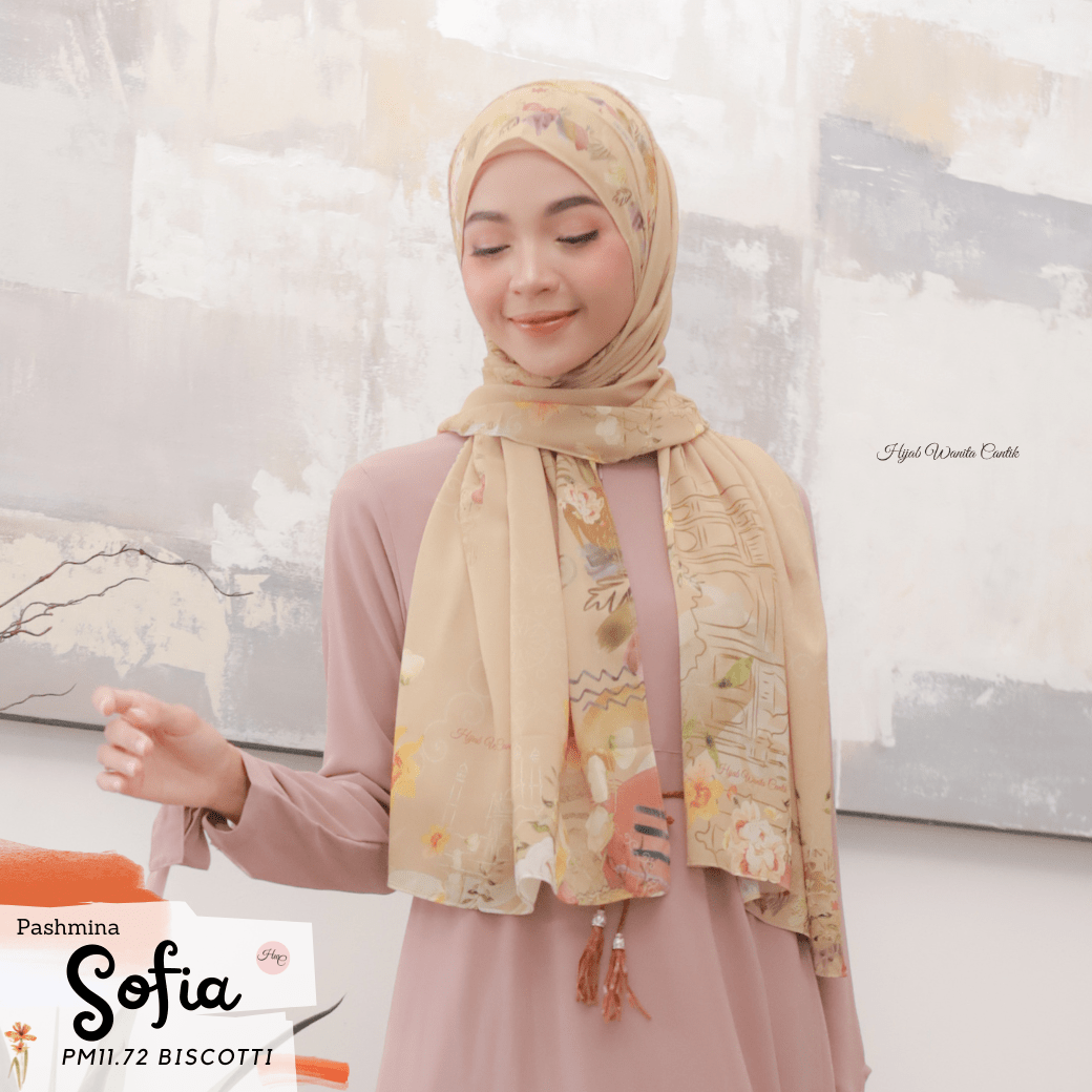 Sofia - Pashmina Premium Ceruti - Biscotti - PM11.72