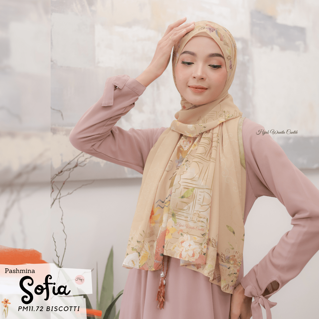 Sofia - Pashmina Premium Ceruti - Biscotti - PM11.72