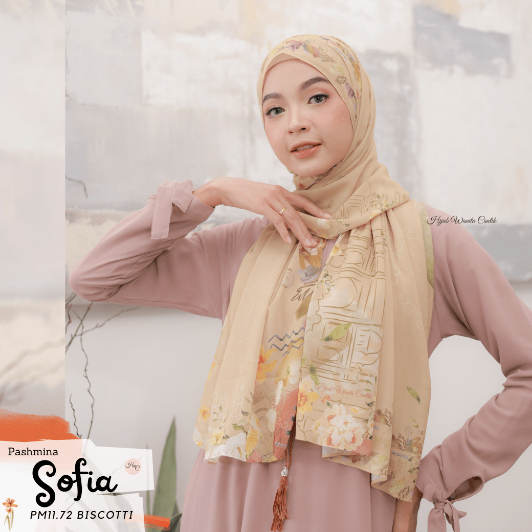 Sofia - Pashmina Premium Ceruti - Biscotti - PM11.72