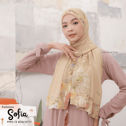 Sofia - Pashmina Premium Ceruti - Biscotti - PM11.72