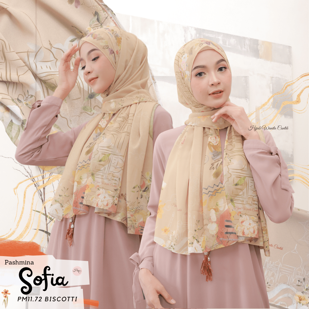 Sofia - Pashmina Premium Ceruti - Biscotti - PM11.72