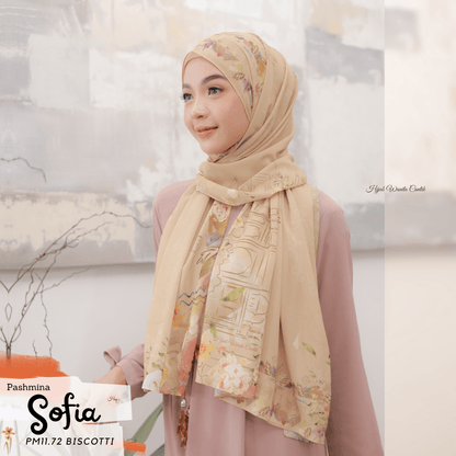 Sofia - Pashmina Premium Ceruti - Biscotti - PM11.72