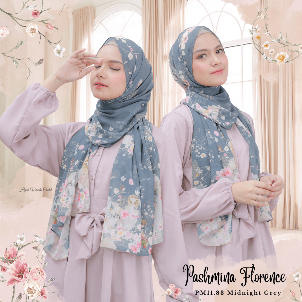 Florence - Pashmina Premium Ceruti - Midnight Grey - PM11.83