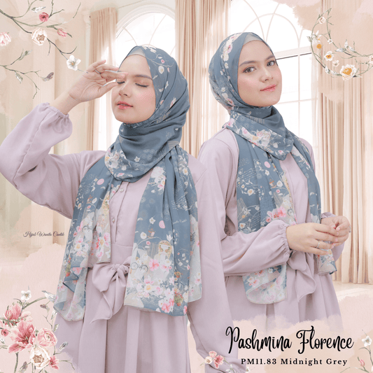 Florence - Pashmina Premium Ceruti - Midnight Grey - PM11.83