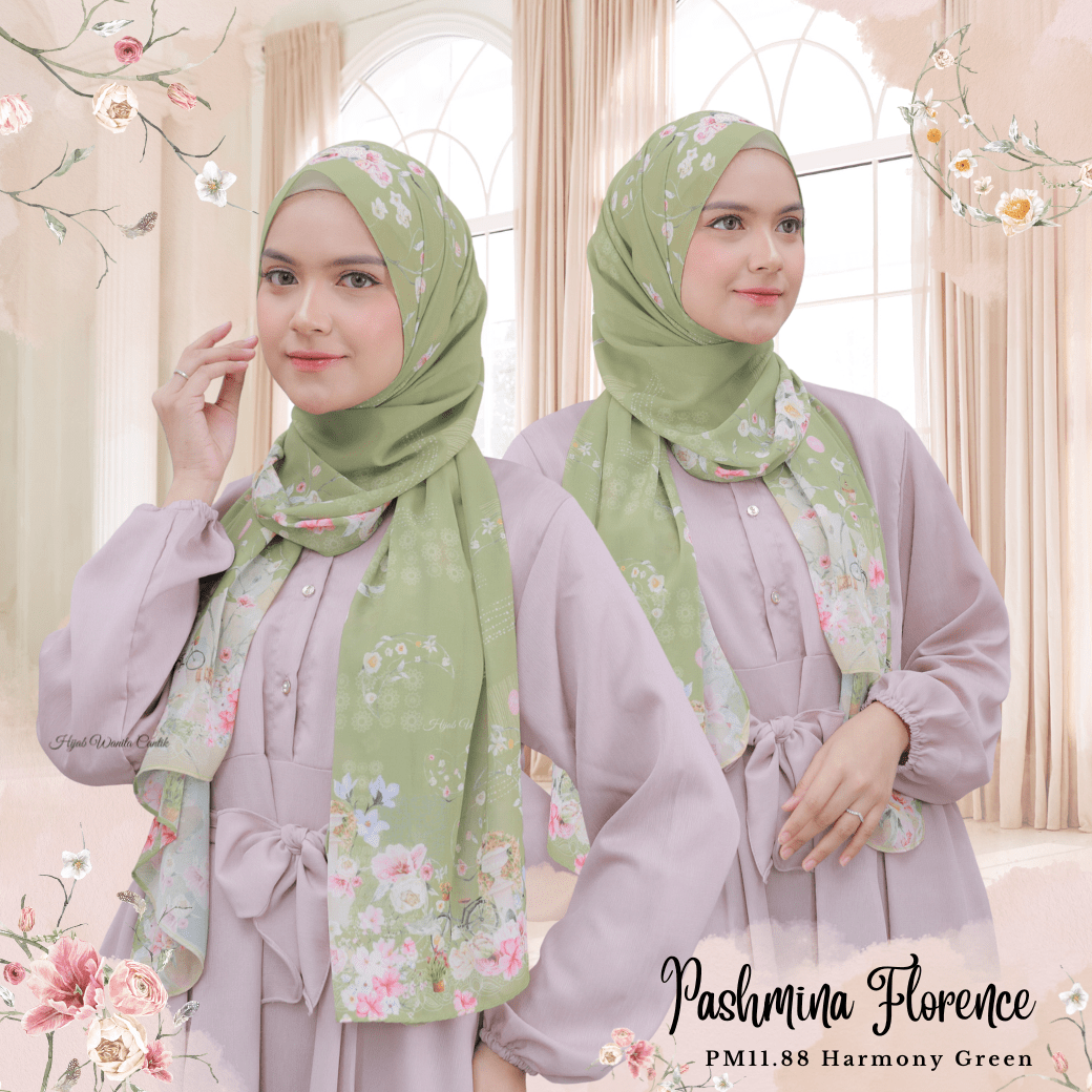 Florence - Pashmina Premium Ceruti - Harmony Green - PM11.88