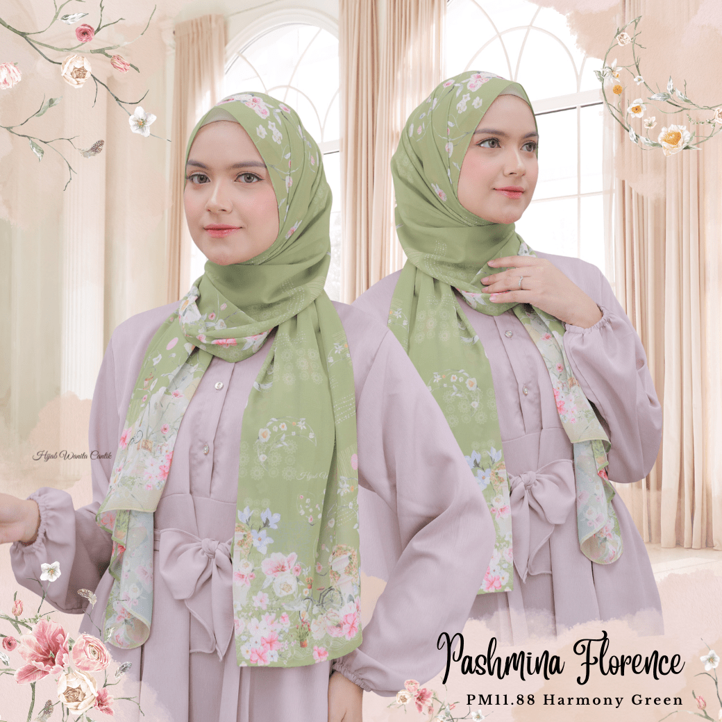 Florence - Pashmina Premium Ceruti - Harmony Green - PM11.88