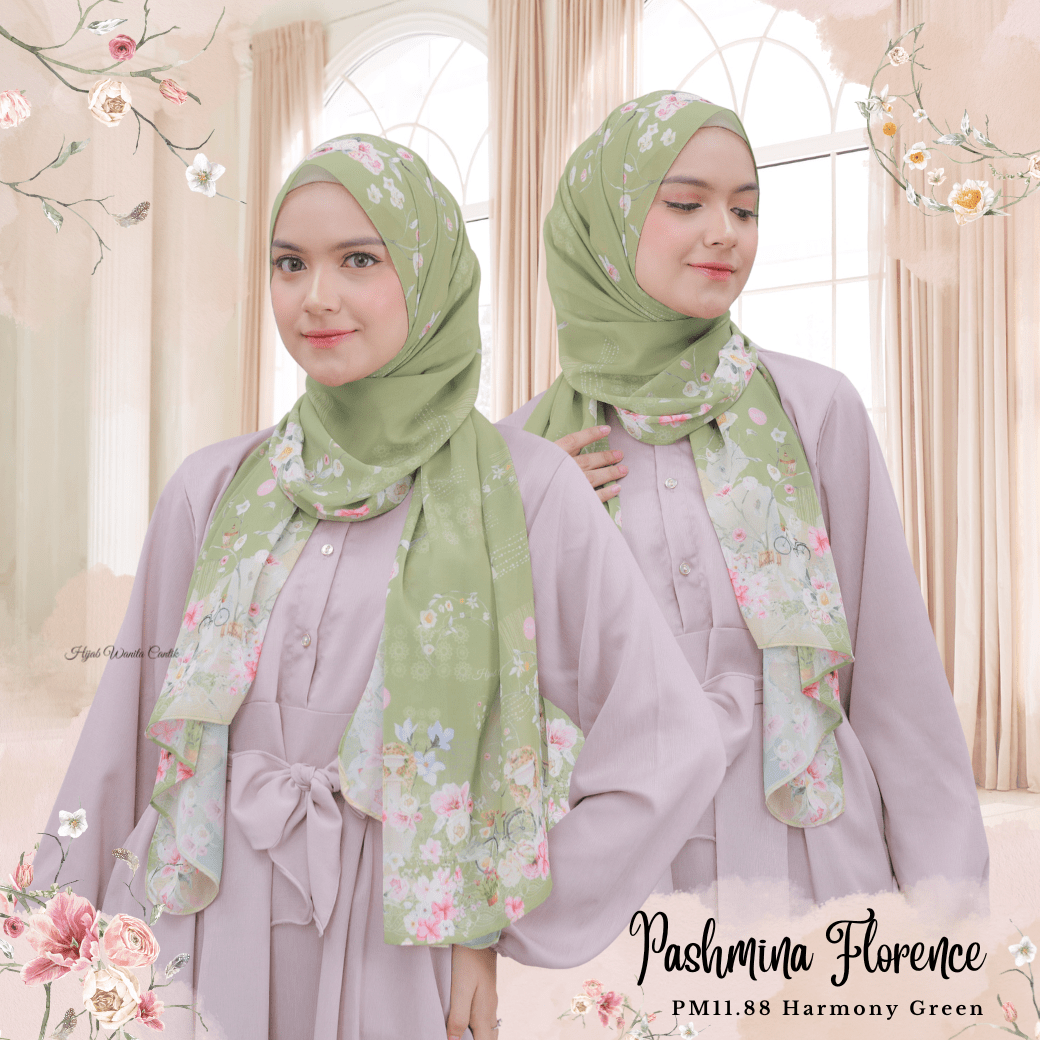 Florence - Pashmina Premium Ceruti - Harmony Green - PM11.88