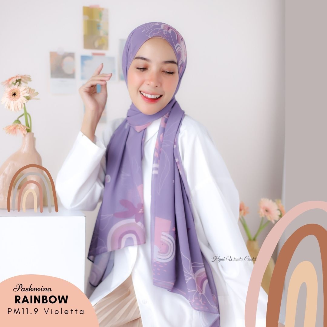 Rainbow - Pashmina Premium Ceruti - Violetta - PM11.9