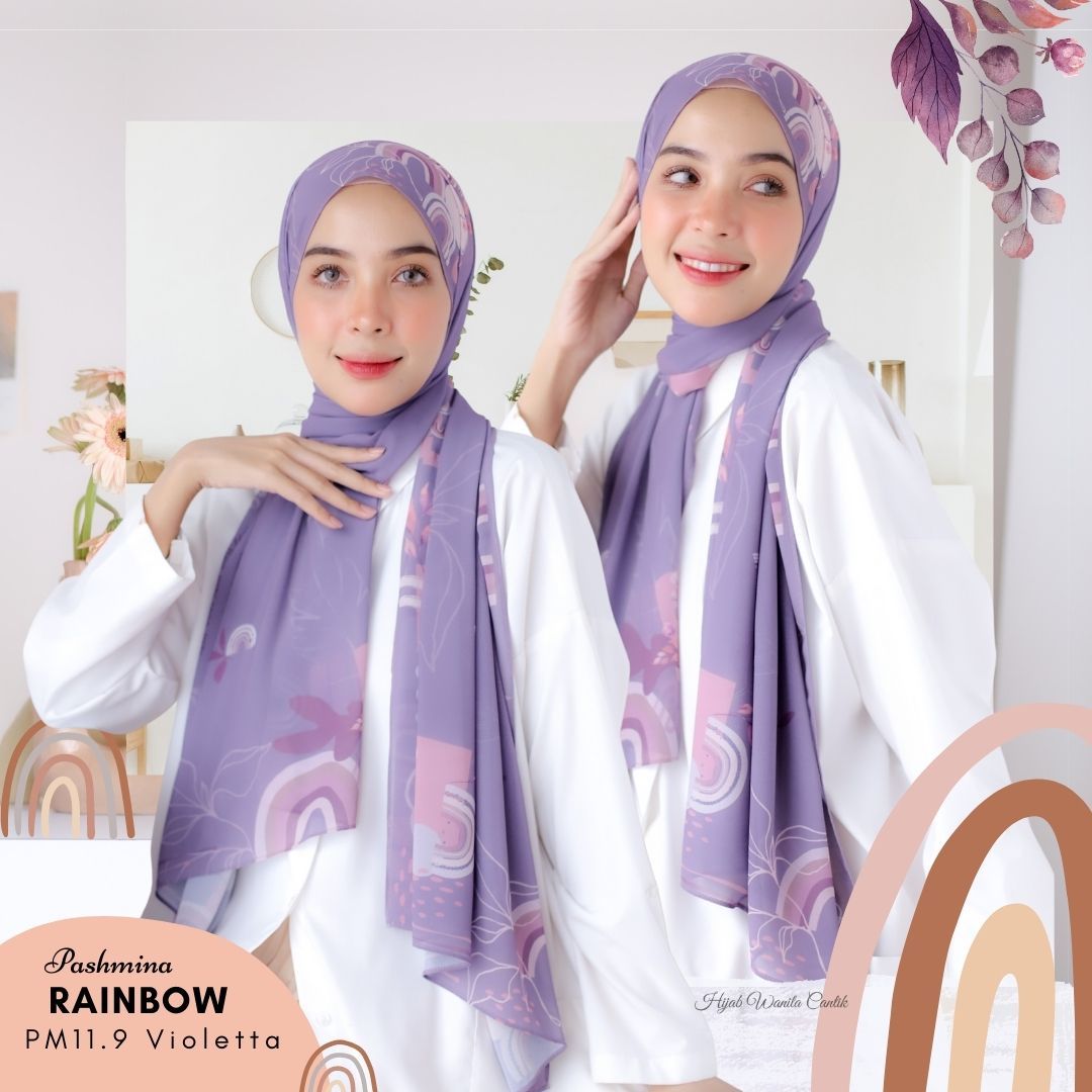 Rainbow - Pashmina Premium Ceruti - Violetta - PM11.9