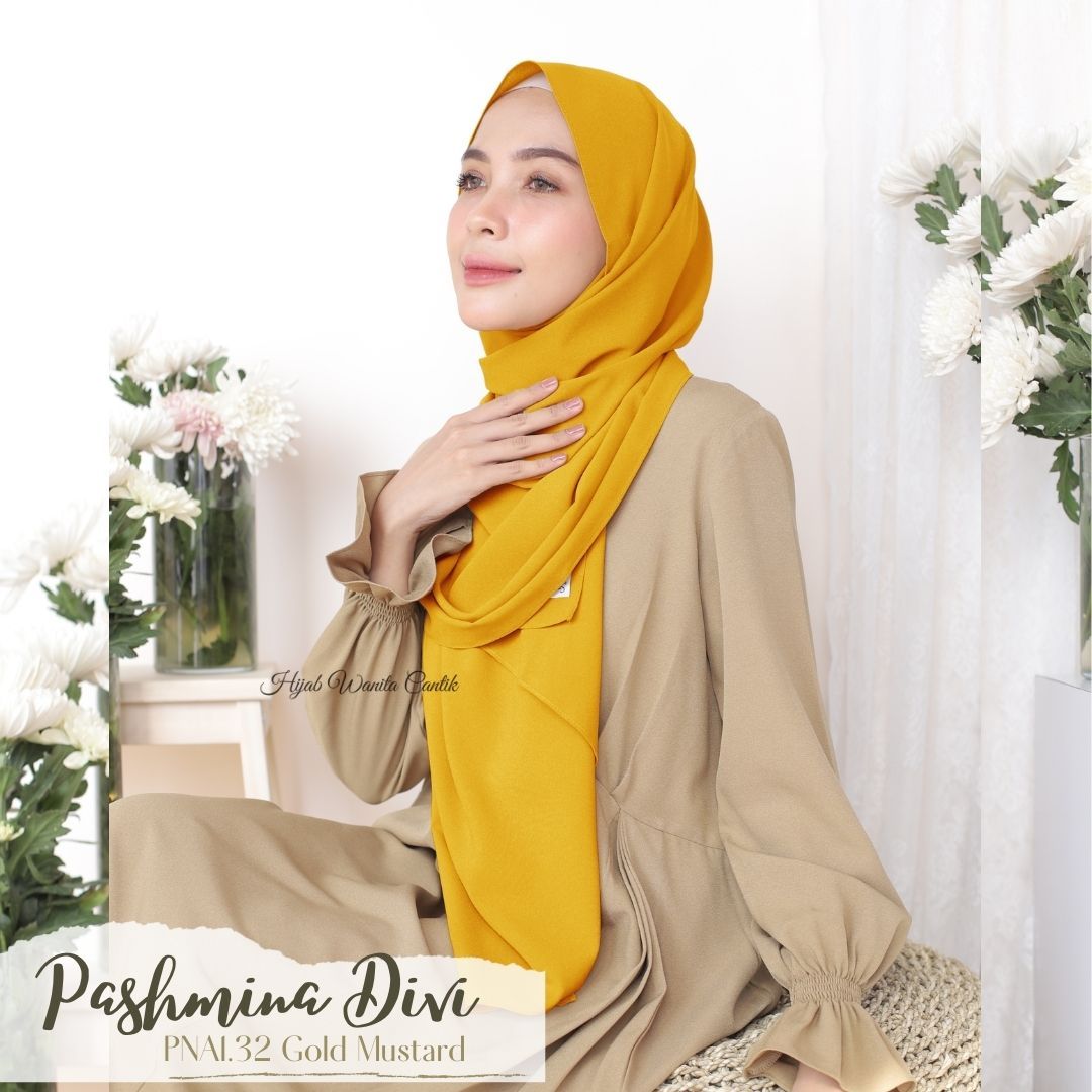 Pashmina Divi - PNA1.32 Gold Mustard