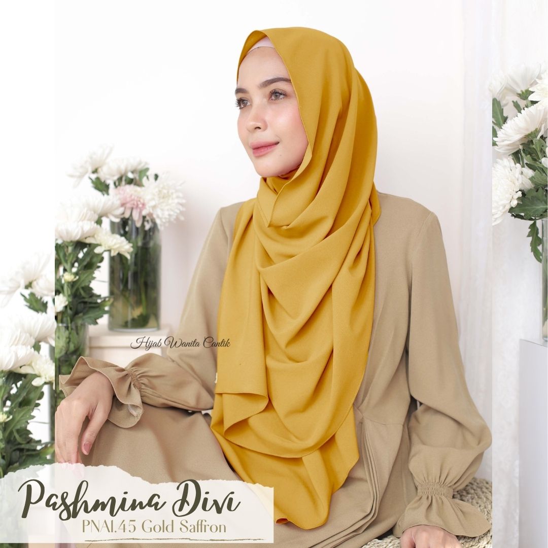 Pashmina Divi - PNA1.45 Gold Saffron