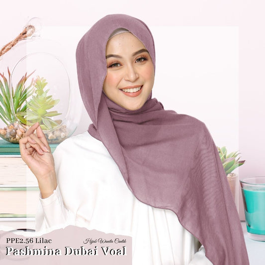 Dubai Voal Pashmina  - PPE2.56 Lilac