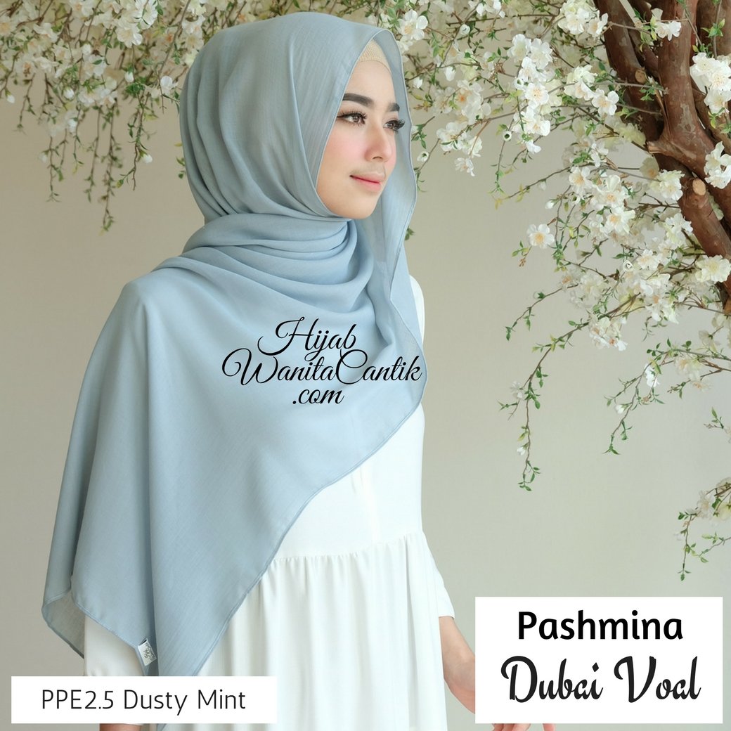 Dubai Voal Pashmina  - PPE2.5 Dusty Mint