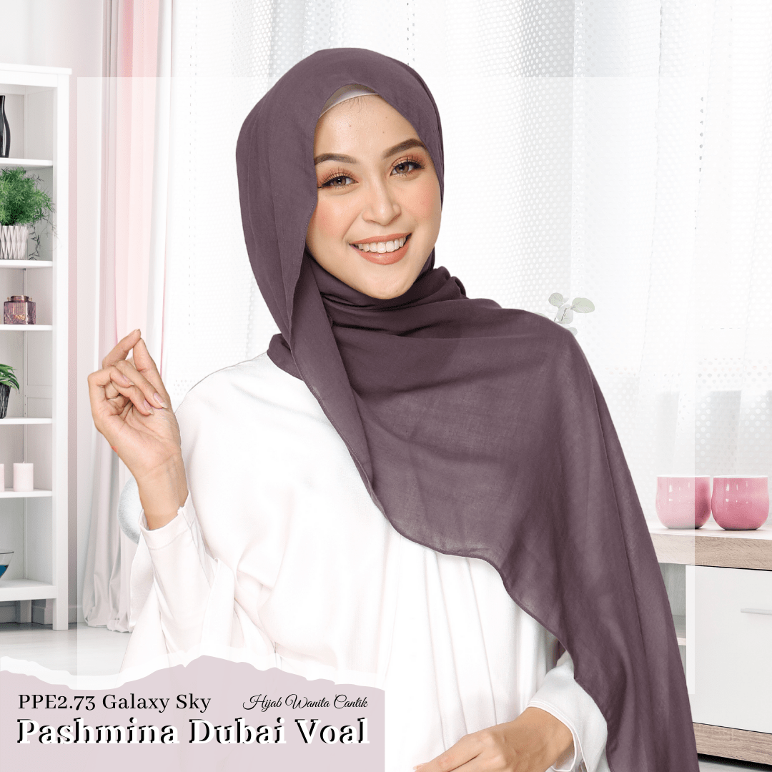 Dubai Voal Pashmina  -  PPE2.73 Galaxy Sky