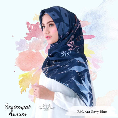 Segiempat Aurum  - RM27.12 Navy Blue
