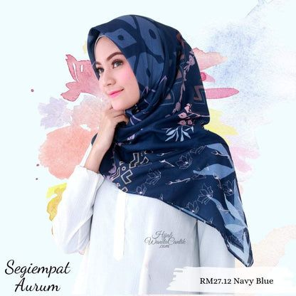 Segiempat Aurum  - RM27.12 Navy Blue