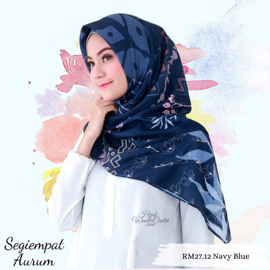 Segiempat Aurum  - RM27.12 Navy Blue
