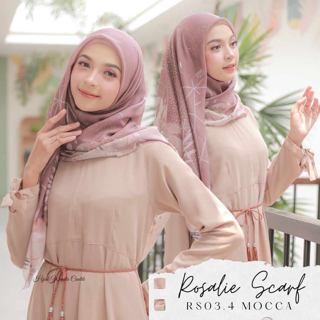 Segiempat Rosalie Scarf - RS03.4 Mocca