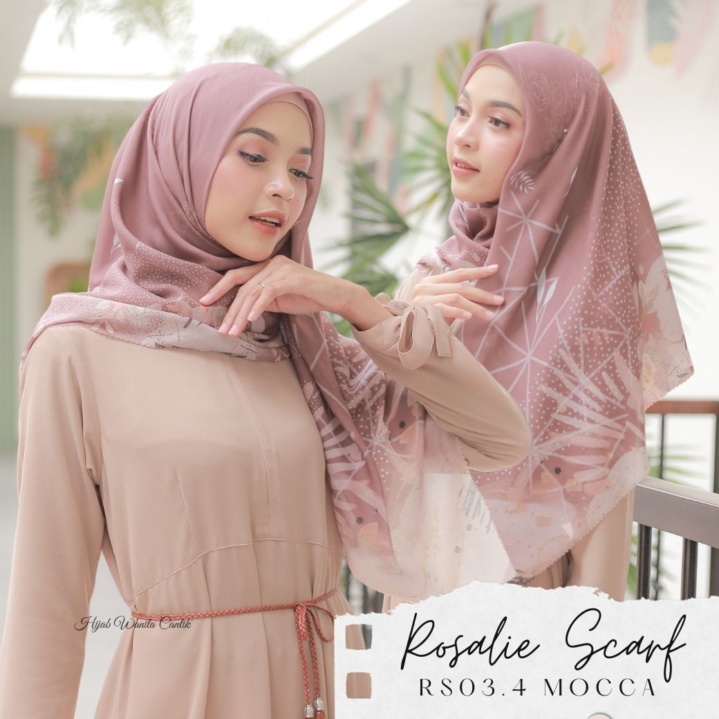 Segiempat Rosalie Scarf - RS03.4 Mocca