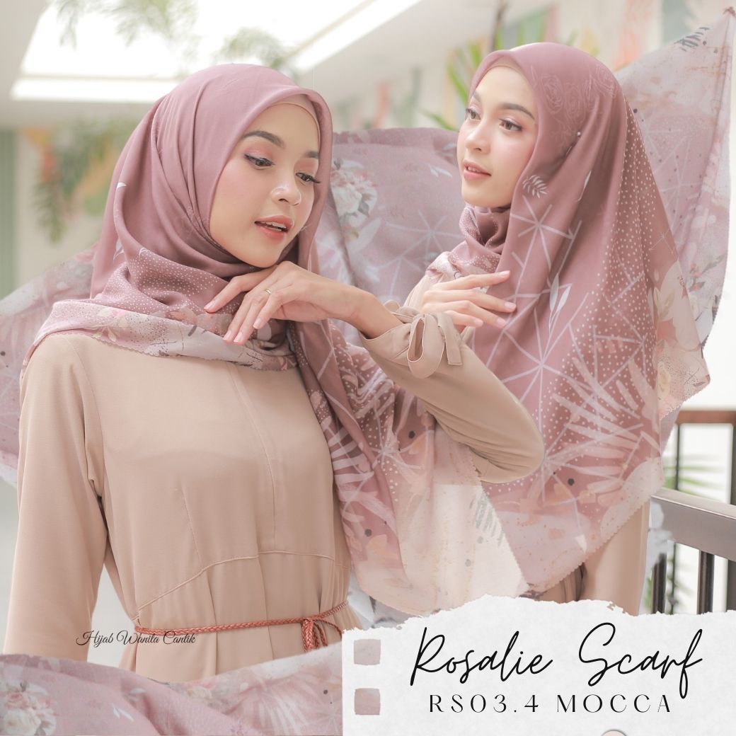 Segiempat Rosalie Scarf - RS03.4 Mocca