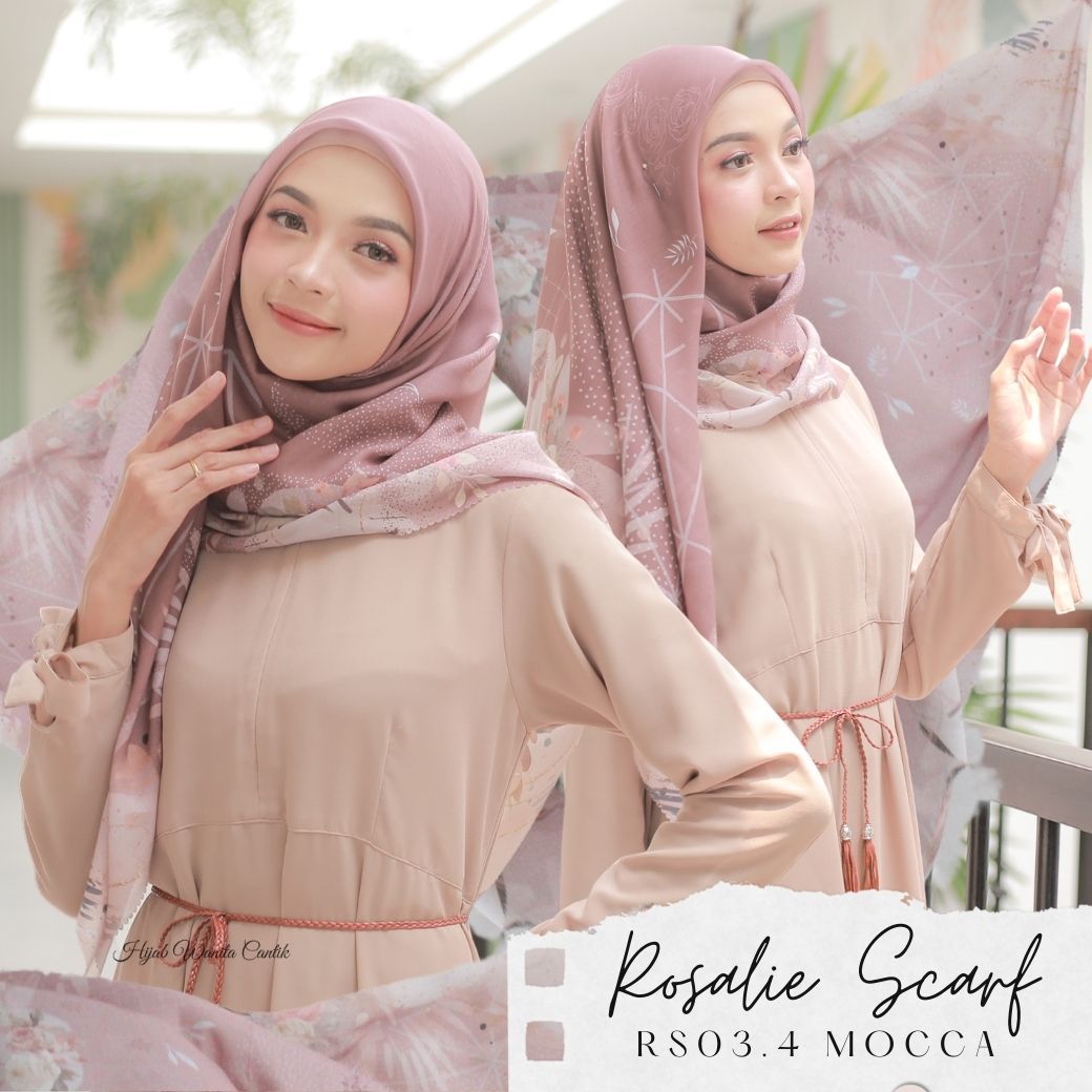 Segiempat Rosalie Scarf - RS03.4 Mocca