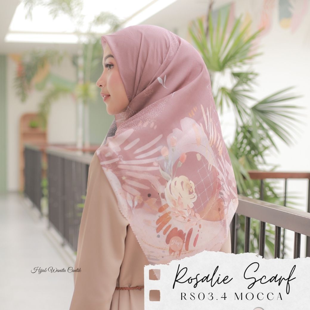 Segiempat Rosalie Scarf - RS03.4 Mocca